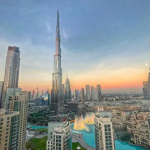 شقة Prestige Living 2br With Full Burj Khalifa And Fountain View By, دبي